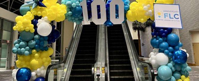 Luxury balloon decor for a corporate gala in Boston